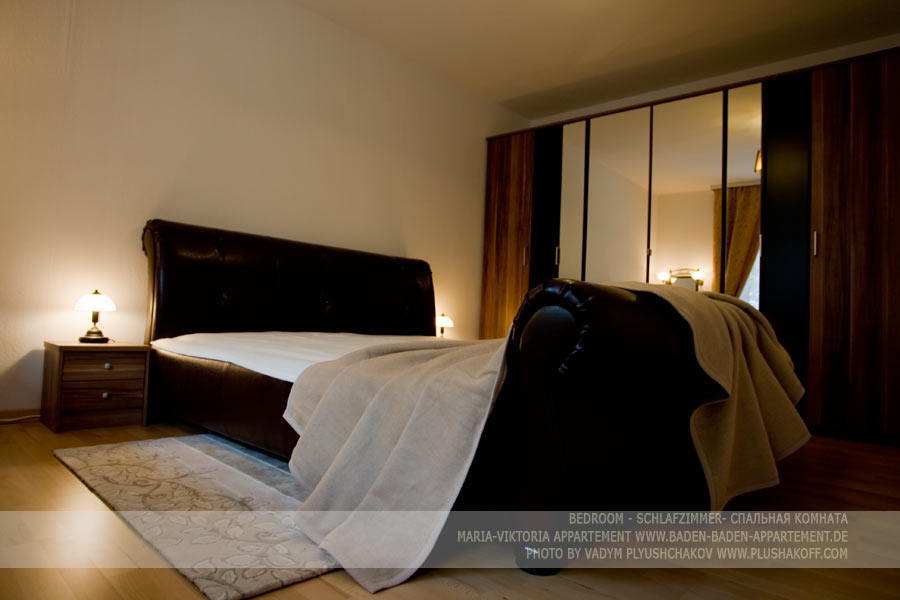bedroom, das schlafzimmer, спальная комната- Maria-Viktoria-Appartement in Baden-Baden